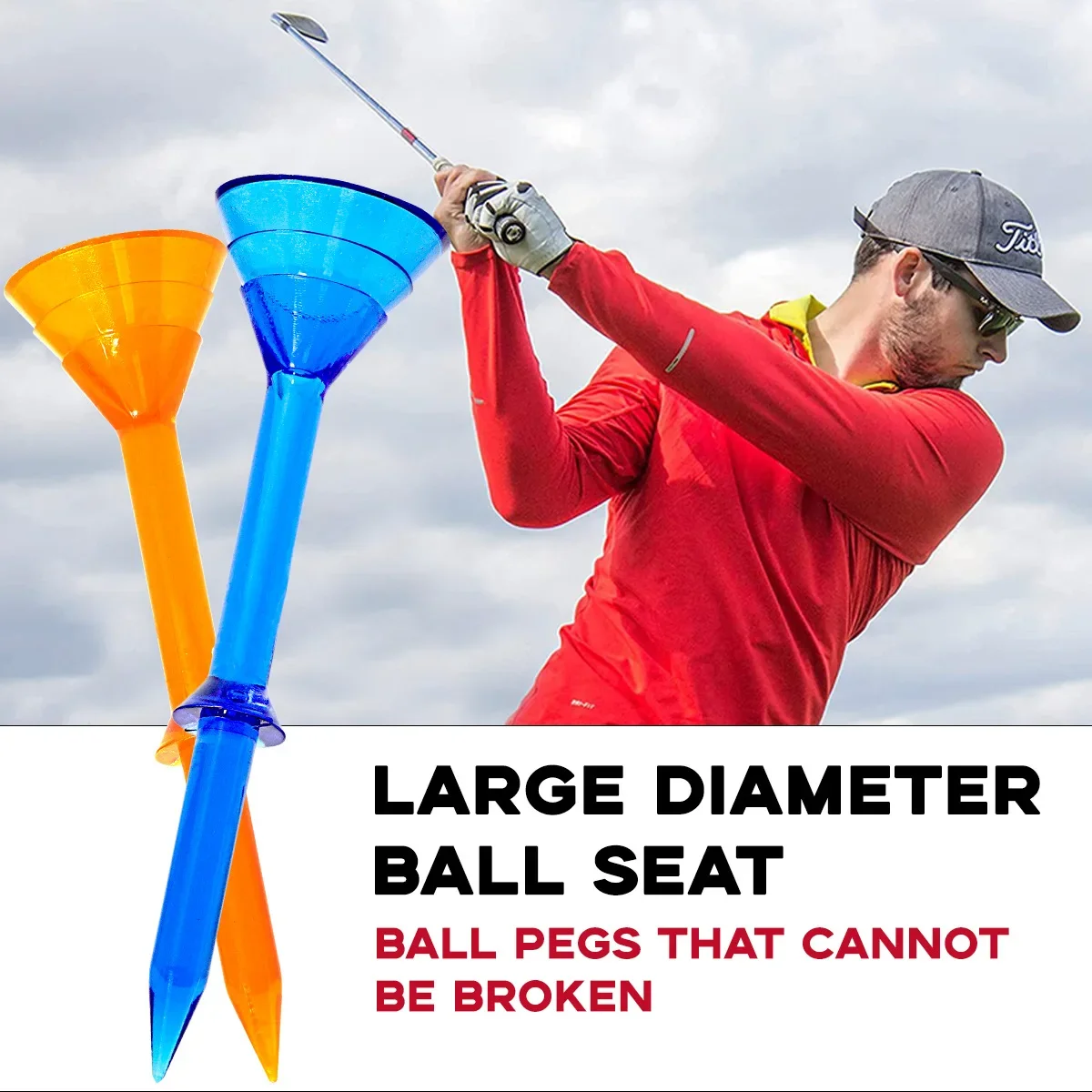 PGM 50pcs Golf Tees Random col - огляд і ціна Golf Ball Premium