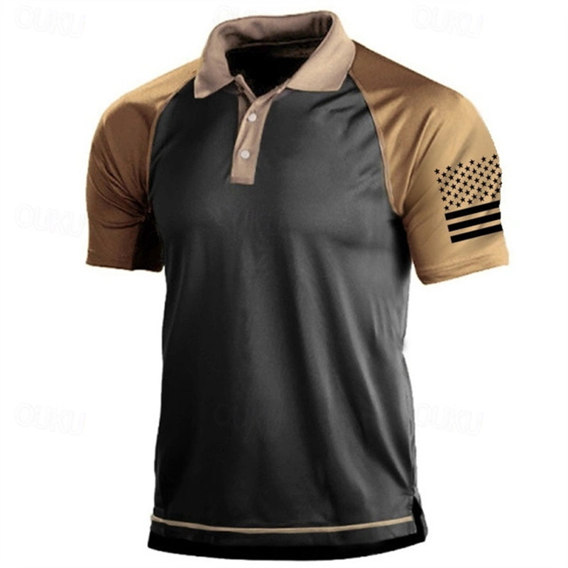 3D Print USA Flag Pattern Polo - огляд і ціна Golf Equipment Sales